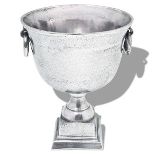 Custom Aluminum Silver Wine Cooler Bucket Heavy Duty <b>Ice</b> Chiller With <b>Ring</b> Handles For Wedding Party Bar Club Hospitality Decor - Product Image 5