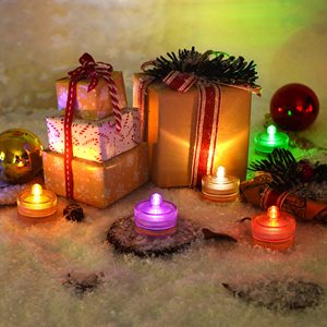 Wholesale High Quality Electric Submersible LED Candle Fish Tank <b>Lights</b> Garden <b>Pond</b> Decorative Tea <b>Light</b> Candles Fabric - Product Image 4