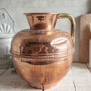 Carafe à eau en cuivre de la série Luxe, qualité supérieure, finition brillante, article d'usine en gros - Product Image 2
