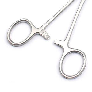 Pinces à éponges en acier inoxydable, instrument chirurgical de pansement, de qualité médicale, réutilisable, outil hospitalier pour maintenir les éponges de gaze - Product Image 5