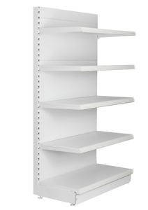 Étagère de présentation métallique légère pour supermarché commercial, gondole double face réglable pour les magasins de détail et d'alimentation - Product Image 3