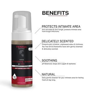 Nettoyant intime naturel pour hommes à l'Oud |   Anti-bactérien, anti-démangeaisons, anti-odeurs, anti-fongique, avec de la camomille et de l'huile d'arbre à thé - Product Image 3