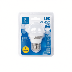 Lampadina LED A5 G45 3W E27 3000K Luce Calda 240 Lumen Ampio Angolo 25000H - Product Image 2