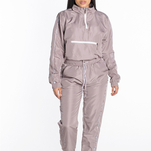 Ensemble coupe-vent matelassé léger pour femme OEM, respirant et imperméable, nouveau design de haute qualité et respirant - Product Image 6