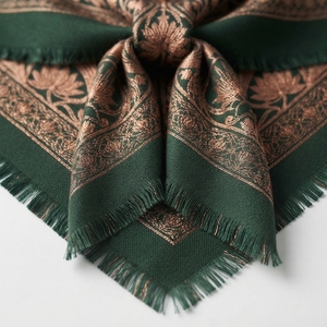 Cashmere Cape Top Large Shawl Loose Pullover Triangle Knit Argyle Pattern Trendy - Product Image 5