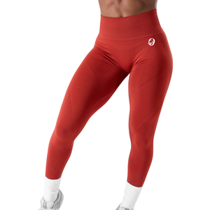 Hot <b>Red</b> Women's High Rise Compression Leggings Breathable Stretch Workout Pants for Yoga Gym Running Fitness Training Activewear - Product Image 1