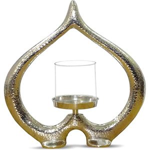 Porte-bougie artisanal en métal en forme de cœur pour décoration de maison, décoration de Noël, porte-bougie chauffe-plat personnalisable - Product Image 2