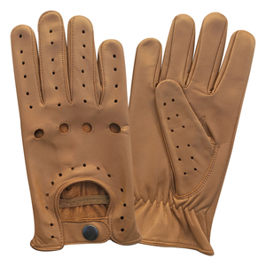 Guantes de Motocicleta de Piel de Cabra, Suaves y Flexibles, Cómodos para Motociclistas, Protección de Nudillos con Carcasa Rígida, Unisex, para Todas las Estaciones - Product Image 5