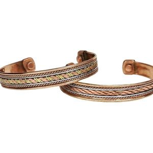 Handmade Pure Copper Fashion <b>Bracelets</b> Unisex Hammered <b>Charm</b> <b>Bracelet</b> Direct Sale - Product Image 2
