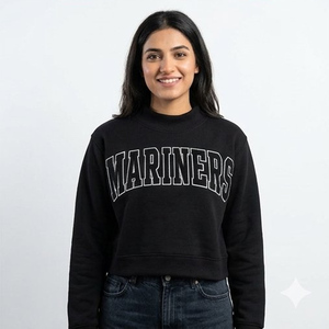 Sudadera con Cuello Alto Personalizada con Bordado de Equipos Marítimos, Sudadera Universitaria, Ropa Deportiva para el Campus, Ropa con Espíritu Escolar, Uniforme de Equipo - Product Image 4