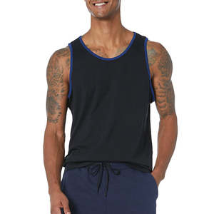 Débardeur Homme 100% Coton Pur, Sans Manches, Col Rond, Tricoté, Coupe Ample et Oversize, Style Décontracté, Respirant - Product Image 4