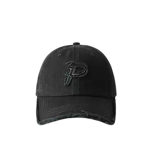 Gorra de béisbol vintage ajustable con letras P, estilo casual, de algodón, para deportes y golf, venta al por mayor 2026 - Product Image 1