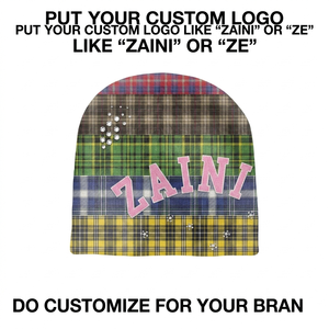 ZAINI Bonnet unisexe 100% acrylique à revers avec motif tête de mort pour l'extérieur et les voyages, chapeau d'hiver - Product Image 2