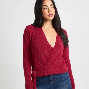 Women's Oversize V-Neck <b>Cardigan</b> Sweater <b>Thick</b> Knit Casual Print with Button Decoration Front Back Fashion Winter Warmth - Product Image 4