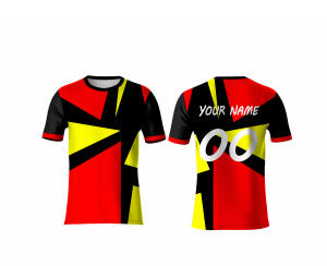 Camiseta de Sublimación para Hombre, Manga Corta, Cuello Redondo, Transpirable, de Poliéster, Lisa, para Proceso de Impresión por Sublimación - Product Image 1