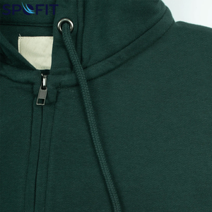 Custom Logo <b>Men's</b> Zipper Hoodie Heavyweight Cotton <b>Fleece</b> Blank Oversized Unisex Plain Full <b>Zip</b> Up Hoodies Sweatshirt Jacket - Product Image 2
