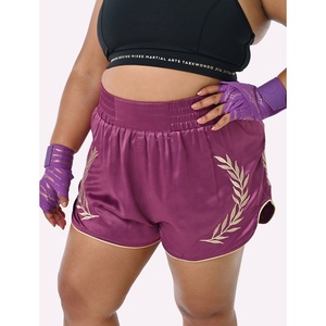 กางเกง MMA พิมพ์ลายแบบ Sublimation โพลีเอสเตอร์ 100% สั่งทำพิเศษสำหรับด้านหน้า ออกแบบเองได้ สำหรับคิกบ็อกซิ่ง มวยไทย ผู้ชาย ผู้หญิง ระบายอากาศได้ดี แห้งเร็ว - Product Image 1