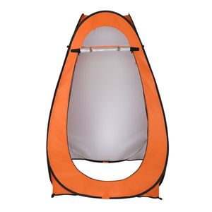 Tenda Doccia/Bagno Portatile Pop-Up Arancione per 1-2 Persone, Riparo da Campeggio con Spogliatoio e Area Cambio Vestiti - Product Image 5