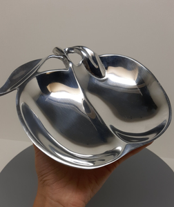 Gran oferta de metal de aluminio acabado en plata superventas plato de mesa decorativo tazón Plato decorativo de manzana plato antiguo - Product Image 5