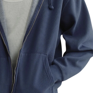Custom Men's Oversized Full <b>Zip</b> <b>Hooded</b> Sweatshirt Heavyweight Cotton Fleece Casual Streetwear OEM ODM Manufacturer - Product Image 6