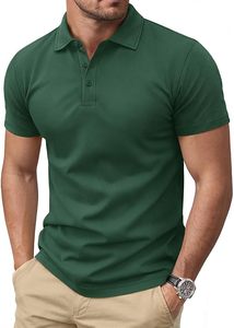 Camisa de Manga Corta para Hombre con Servicio OEM, Tejido de Poliéster/Spandex de Alta Densidad, Bolsillo con Estampado Frontal, Antiarrugas - Product Image 2