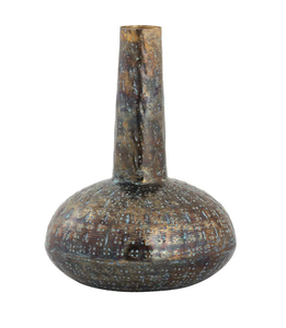 Florero antiguo de plata hecho a mano para hoteles y funciones Sangeet, jarrón de boda alto con textura en maceta de aspecto de metal real - Product Image 3