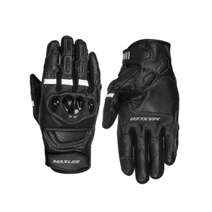 Gants de moto en cuir pour homme, courts, pour la course, compatibles écran tactile, pour motocross et cross-country - Product Image 1