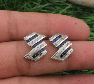 Pendientes de Plata de Ley 925 con Circonitas Cúbicas de Alta Calidad, Elegantes, Brillantes, Minimalistas, Joyería Fina para Mujer, Venta al Por Mayor - Product Image 1