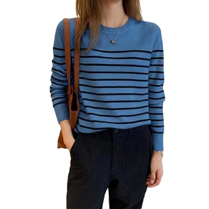 Suéter de Punto Trenzado Personalizado al por Mayor, Suéter para Mujer, Ropa de Diseñador, Ropa Femenina, Cuello Redondo - Product Image 1