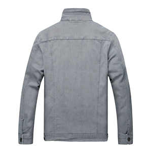 OEM Men's Denim <b>Jean</b> Jacket Casual Outwear Streetwear Denim Jacket Custom Design Men Ripped <b>Button</b> Front Denim <b>Jeans</b> Jacket - Product Image 5