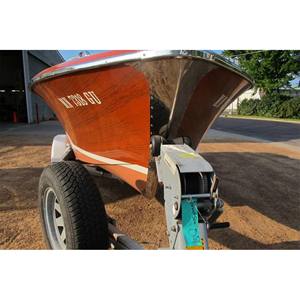 Riviera 17 pieds, bateau à moteur classique en bois, construit sur mesure, bateau de plaisance sportif artisanal - Product Image 3