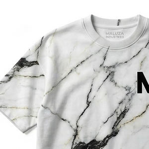 Camiseta de Tela Interlock, Tejido Doble Grueso de Calidad, Textura Suave, Estilo Formal e Informal, Camisetas Premium Lisas para Hombre - Product Image 2