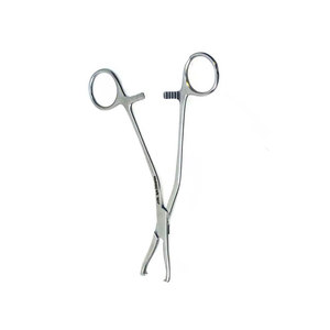 Orthopedic Surgical Manual Dingman Bone Holding Forceps <b>Clamp</b> Stainless Steel Curved Design 2x2 Teeth Heavy Duty Large Size - Product Image 6