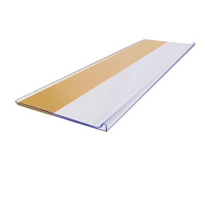 Hookei supermercado tira de datos al por menor plástico PVC acrílico etiqueta adhesivo precio titular para estantes - Product Image 6