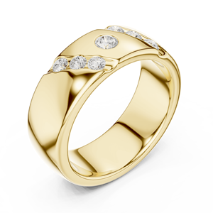 แหวนใบไม้สีโรสโกลด์ประดับอัญมณีคาถาแนววินเทจ14K - Product Image 3