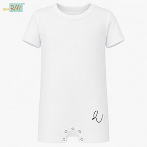 ชุดบอดี้สูทสีขาวแบบเวสต์ป๊อปเปอร์ |   เสื้อผ้าเด็กพิเศษสำหรับผู้ที่มีความบกพร่องทางประสาทสัมผัส เสื้อแขนสั้นผ้าฝ้ายยืดหยุ่น นุ่มสบาย ปรับได้ - Product Image 1