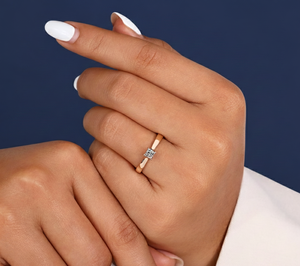 Anillo de Diamante Cultivado en Laboratorio de 0.25 Quilates, Corte Princesa, Oro Amarillo de 14K, VVS2, Certificado IGI, Anillo de Compromiso Solitario, Venta al Por Mayor - Product Image 5