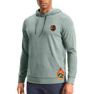 Sudaderas con Capucha para Hombre, Casuales, de Invierno, Ecológicas, para Entrenamiento, Corte Regular, Poliéster/Algodón, para Gimnasio y Actividades al Aire Libre - Product Image 1
