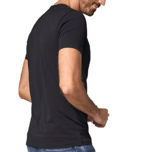 T-shirt pour homme, vêtements de sport et de fitness pour l'été, coupe ajustée, manches courtes, col en V, hauts décontractés, t-shirt pour homme - Product Image 6