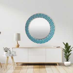Cadre de miroir en os incrusté de qualité supérieure, miroir rectangulaire décoratif artisanal pour hôtel, villa et résidence - Product Image 5