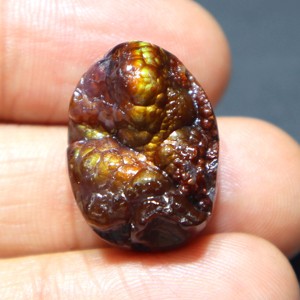 Rare Mexican <b>Fire</b> Agate Loose <b>Stone</b> Cabochon Unique <b>Fire</b> Agate Handmade Jewelry <b>Fire</b> Agate Cabochon Polished for Jewelry Making - Product Image 1