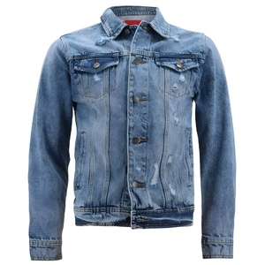 Chaqueta Vaquera Casual Vintage para Hombre, Ecológica, Transpirable, Lavable, Corte Ajustado, Lavado a la Piedra, en Poliéster/Algodón, para Invierno - Product Image 1