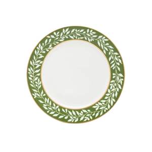 Plato de Presentación Metálico Pintado a Mano con Diseño Floral Azul, 13 Pulgadas, Bandeja Redonda Esmaltada, Base Decorativa de Acero para Decoración de Eventos y Bodas - Product Image 6