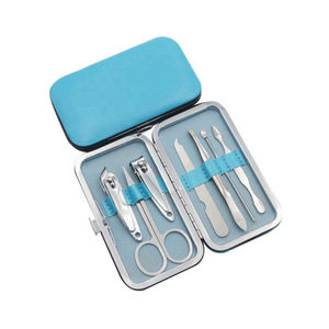 Kit de Manicura y Pedicura Clásico Premium de 7 Piezas, Cortaúñas 4 en 1, Herramientas de Acero Inoxidable, Estuche de Almacenamiento de Cuero Puro Profesional - Product Image 1