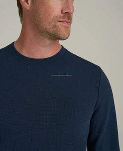 Sudadera Térmica de Invierno para Hombre de Primera Calidad, 100% Algodón, Transpirable, Diseño Sólido, Logotipo en Relieve, Cómoda - Product Image 6