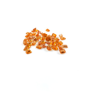 แซฟไฟร์สีส้มธรรมชาติทรงแปดเหลี่ยมขนาด 3x4 มม. แบบไม่ผ่านการปรับแต่ง, พลอยแซฟไฟร์สีส้มธรรมชาติทรงเหลี่ยมสำหรับทำเครื่องประดับ - Product Image 1