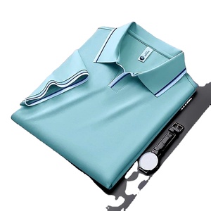 Chemise 100% coton pour homme, coupe ajustée, respirante, durable, col tricoté, solide, écologique, collection été - Product Image 5