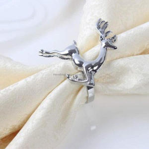 High Finishing Reindeer Head Napkin Rings Luxury Look <b>Wedding</b> Dinnerware <b>Tissue</b> Rings Serviette Napkin Holder in Wholesale Price - Product Image 4