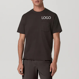 Men T Shirt With Comfortable And Relaxed Material Casual Wear For Men Summer Collection / Solid Color With <b>Logo</b> And Relaxed Fit - Product Image 1