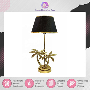 Amazing Offer on Premium Home <b>Decor</b> <b>Lighting</b> Golden Metal Table Lamp for Home, Office & Hotels at Outstanding Market Price - Product Image 6